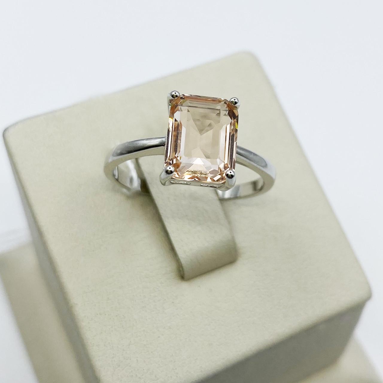 Кольцо серебряное с морганитом р. 18 2,61 г (1959719686)
