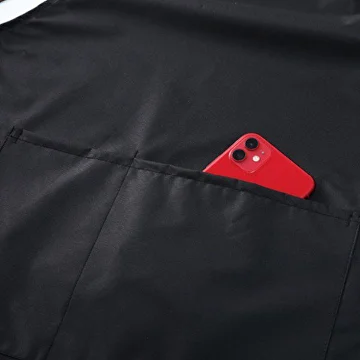 Фартук для кухни женский из водонепроницаемого материала с рисунком радуги Черный (D00637-4) - фото 4 Фартук для кухни женский из водонепроницаемого материала с рисунком радуги Черный (D00637-4) - фото 4