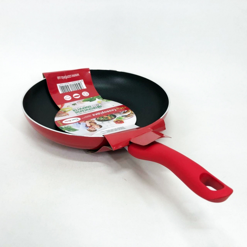 Сковорода Con Brio СВ-2414 антипригарна 24 см Red (tf5173) - фото 8