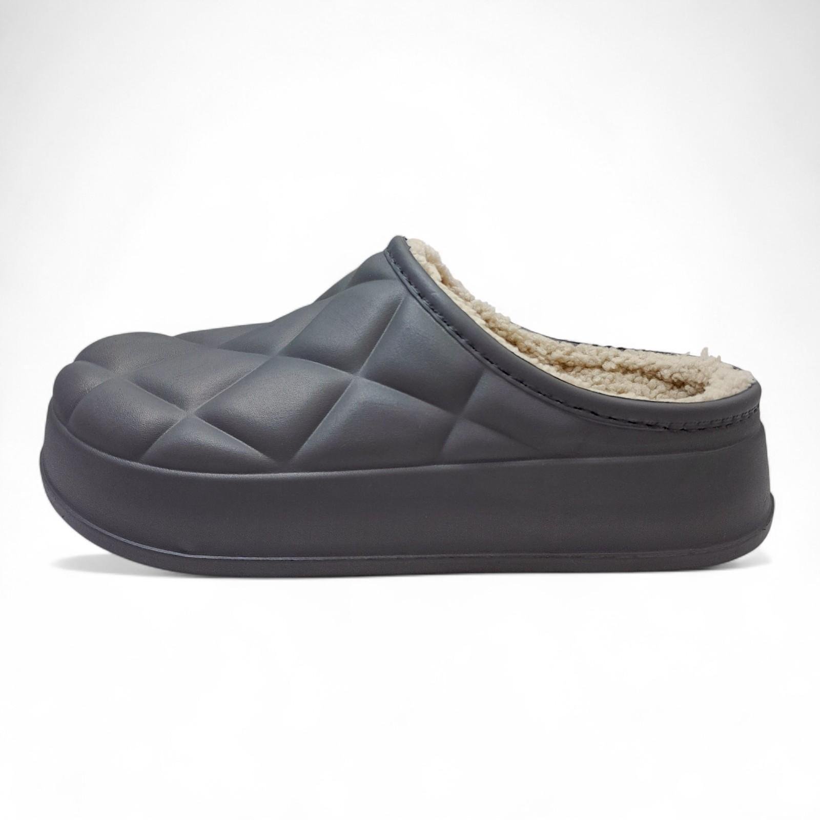 Сабо женские утепленные Krok р. 36 23 см Серый (2806996654) - фото 2