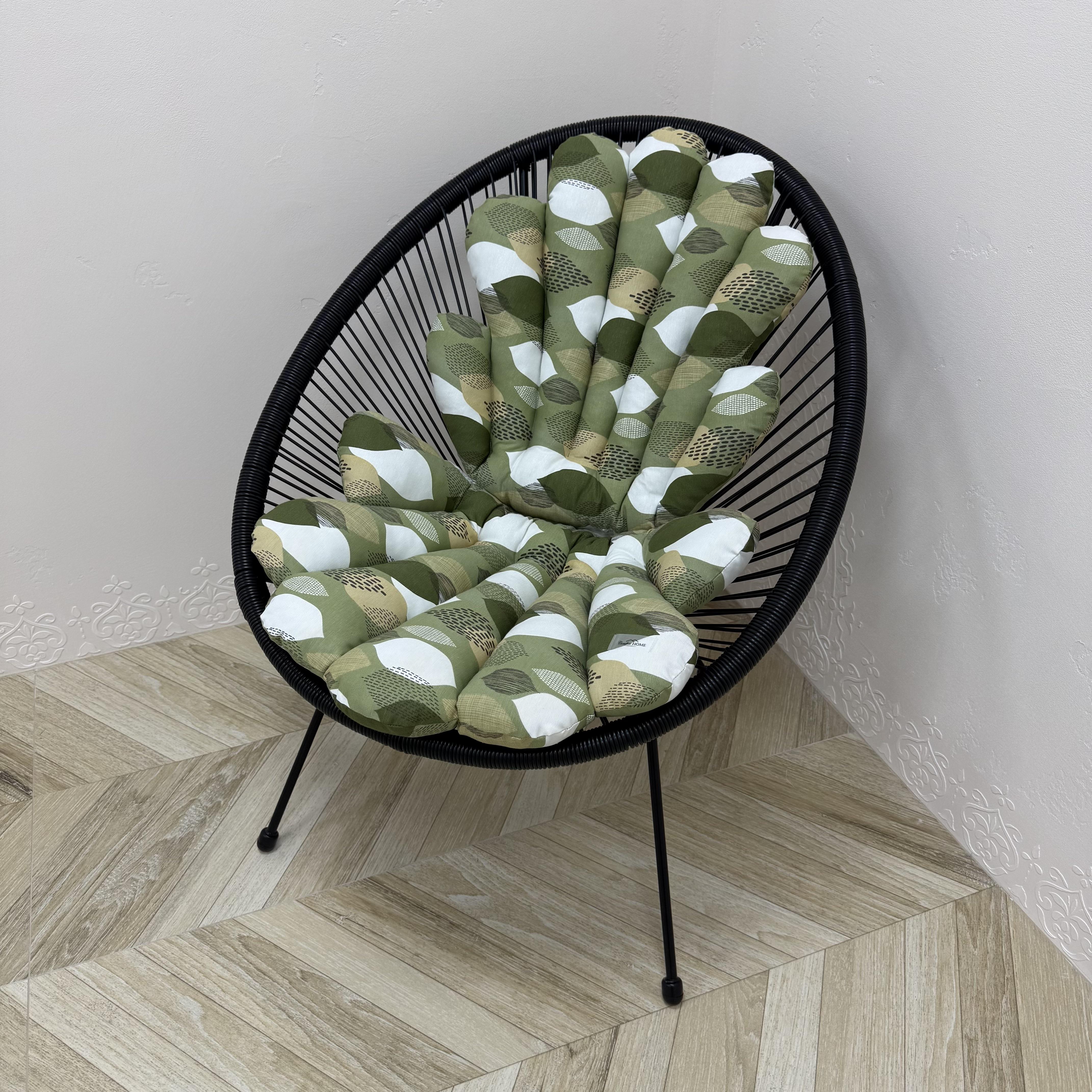 Комплект подушок у лаунж крісло Comfort Home Shells leaves панама 50х45х55 см