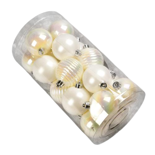 Кулі новорічні Stenson 9643 пластикові 5 см 20 шт. (581760)