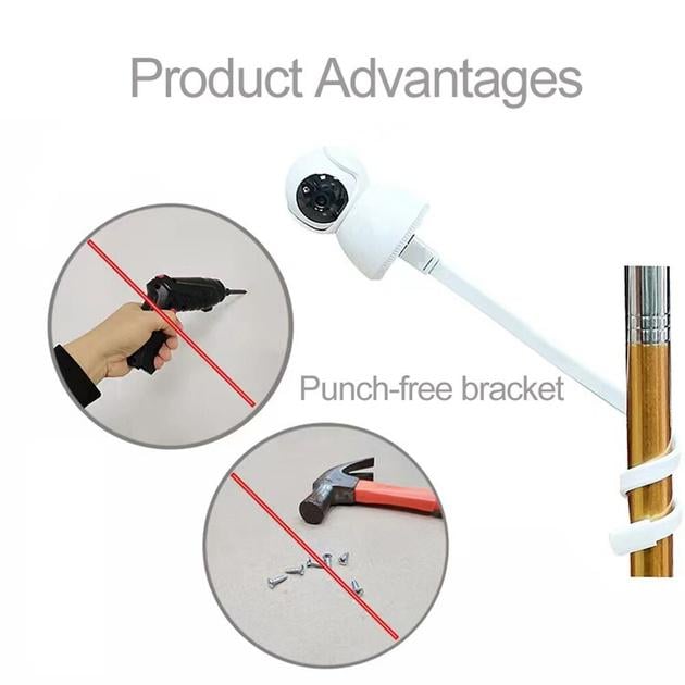 Штатив гибкий для видеокамеры/видео крутиться на 360⁰ Белый - фото 4