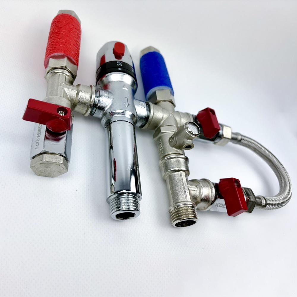 Смеситель-термостат бойлера Mixer Bypass Boiler Serie sс с байпасом 15.1 1/2" - фото 4