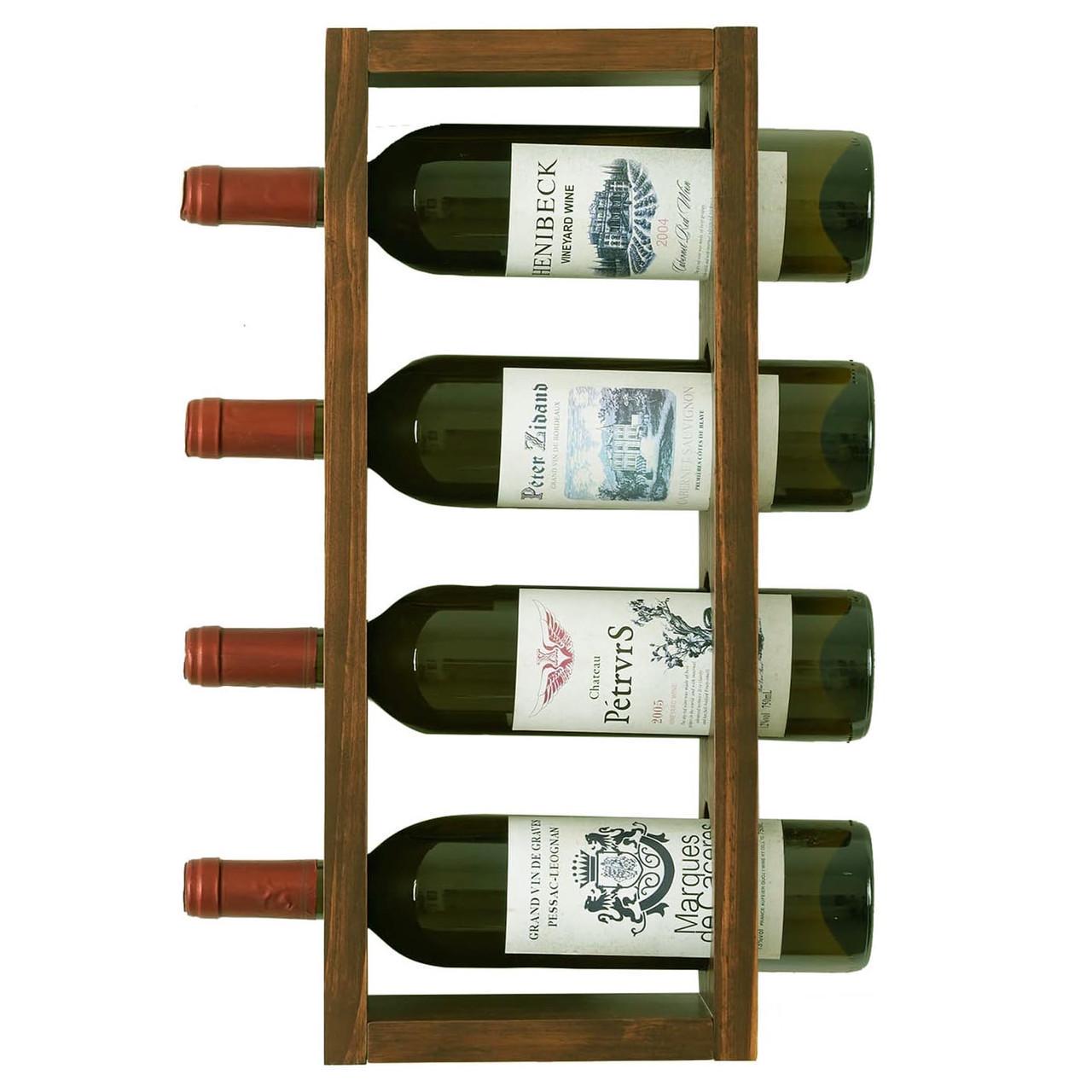 Полка для вина настенная из дерева Сендай Латте (ПНК-000316)