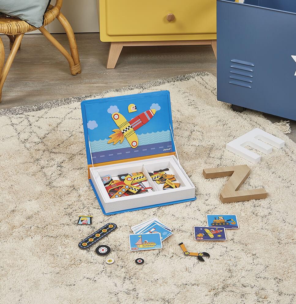 Магнитная учебная книга Janod Транспорт 68 элементов (J02715) - фото 7