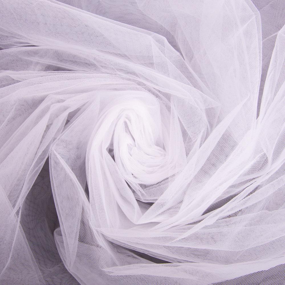 Тканина фатин V-H1 євро 3,0 м Білий (23692) - фото 1 Тканина фатин V-H1 євро 3,0 м Білий (23692) - фото 1