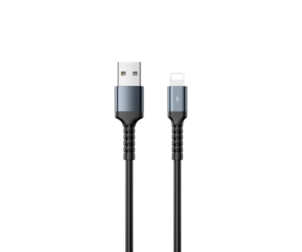 Кабель Data Remax RC-C008 USB to Lightning 2,4A 1 м Black