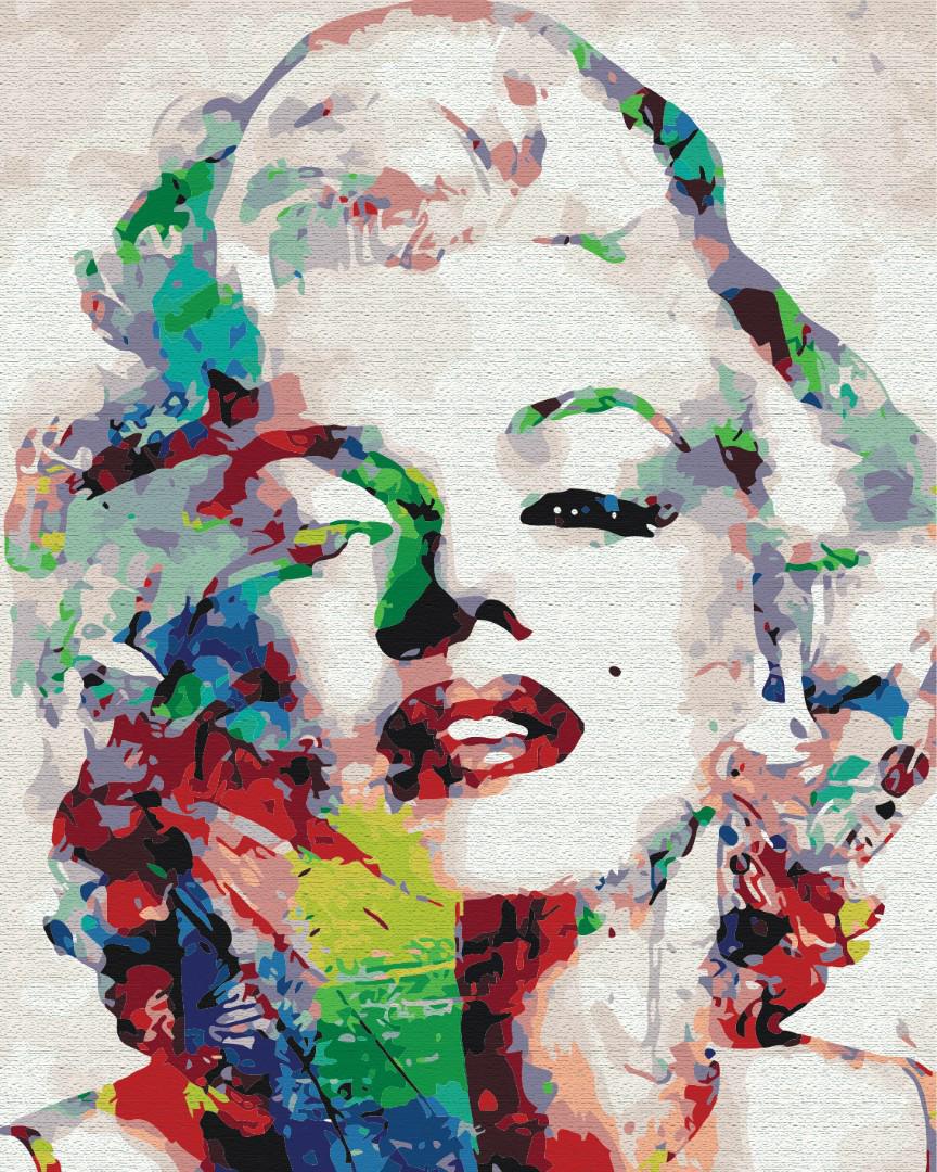 Картина по номерам Brushme Красочная Мерлин Монро 48x60 см (BS9723L)
