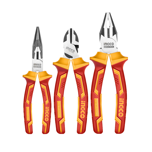 Набор шарнирно-губцевого инструмента INGCO INDUSTRIAL VDE диэлектрического 3 пр. (000245507)