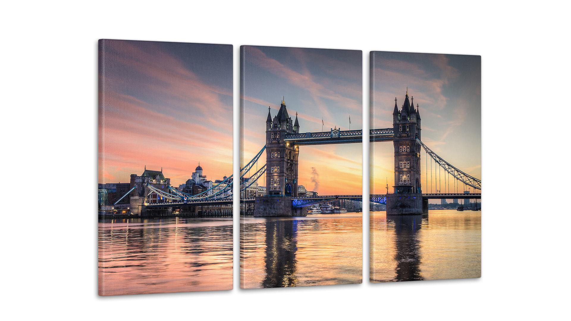 Модульная картина Мост Лондон 53x100 см (Art-23_3А)