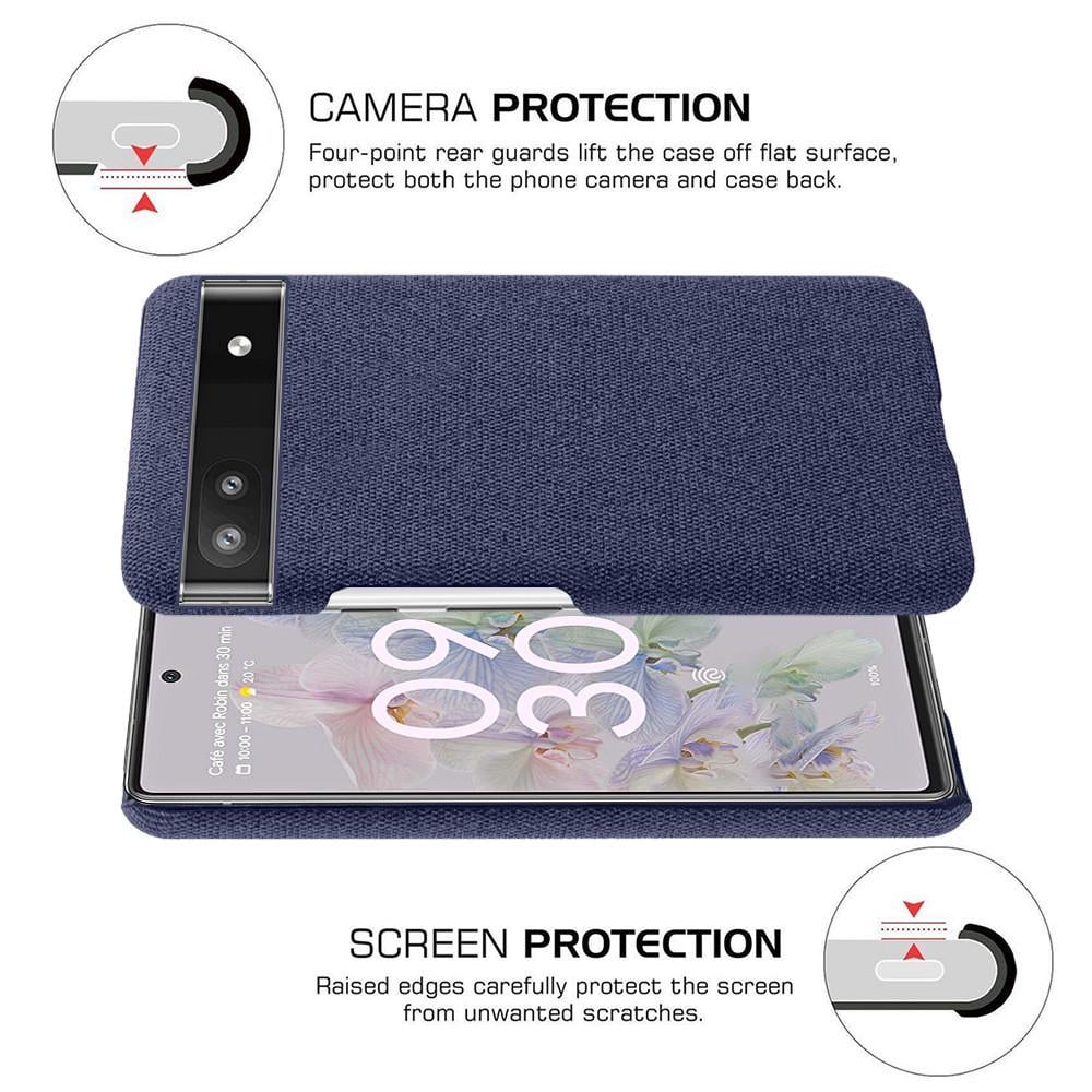 Тканинний чохол для Google pixel 6a (темно-синій) - фото 4