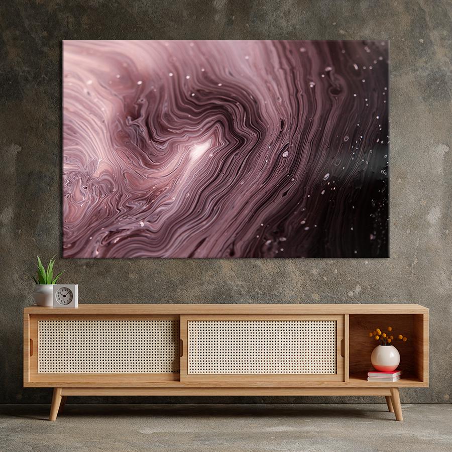 Картина абстракция Нежный розовый мрамор 120x80 см (A869-1)