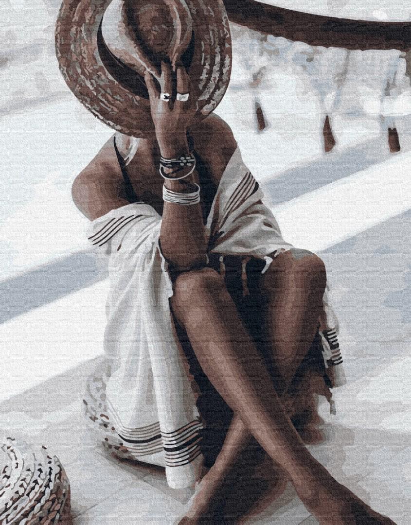 Картина за номерами Brushme "Стильна засмагла" 40х50 см (PGX32484)