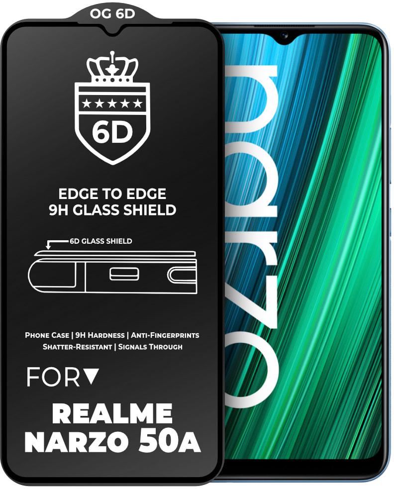 Стекло защитное 6D Realme Narzo 50A Glass Shield (34184) Стекло защитное 6D Realme Narzo 50A Glass Shield (34184)
