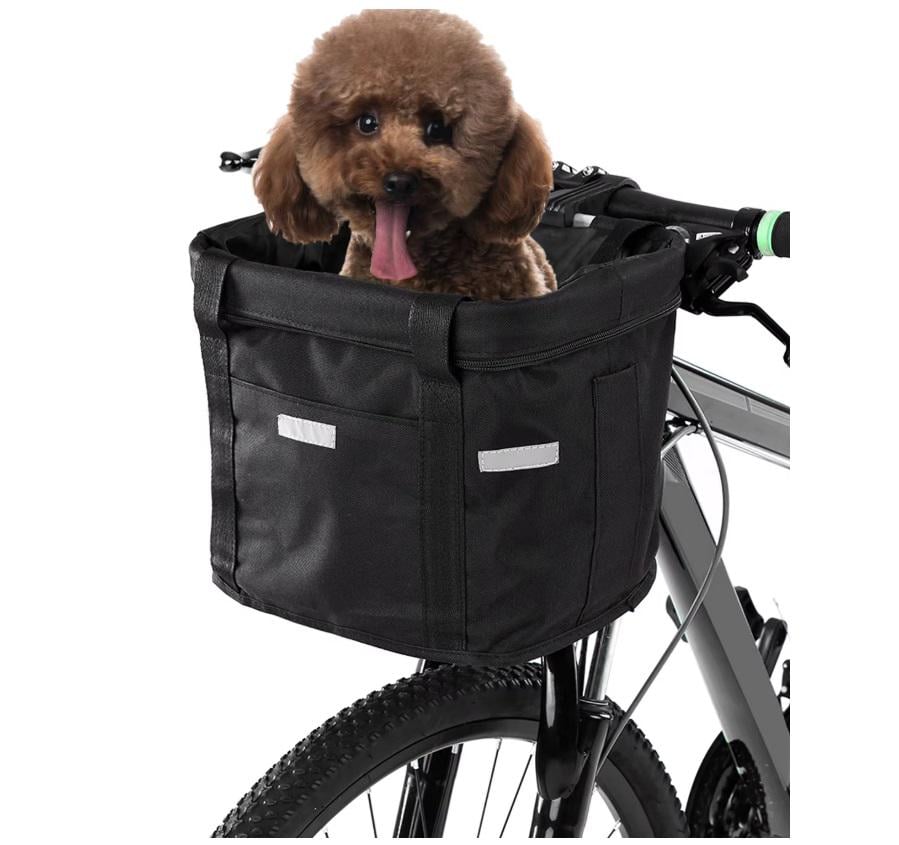 Кошик на велосипед передній знімний з ручками для перенесення 34х24 см - фото 2