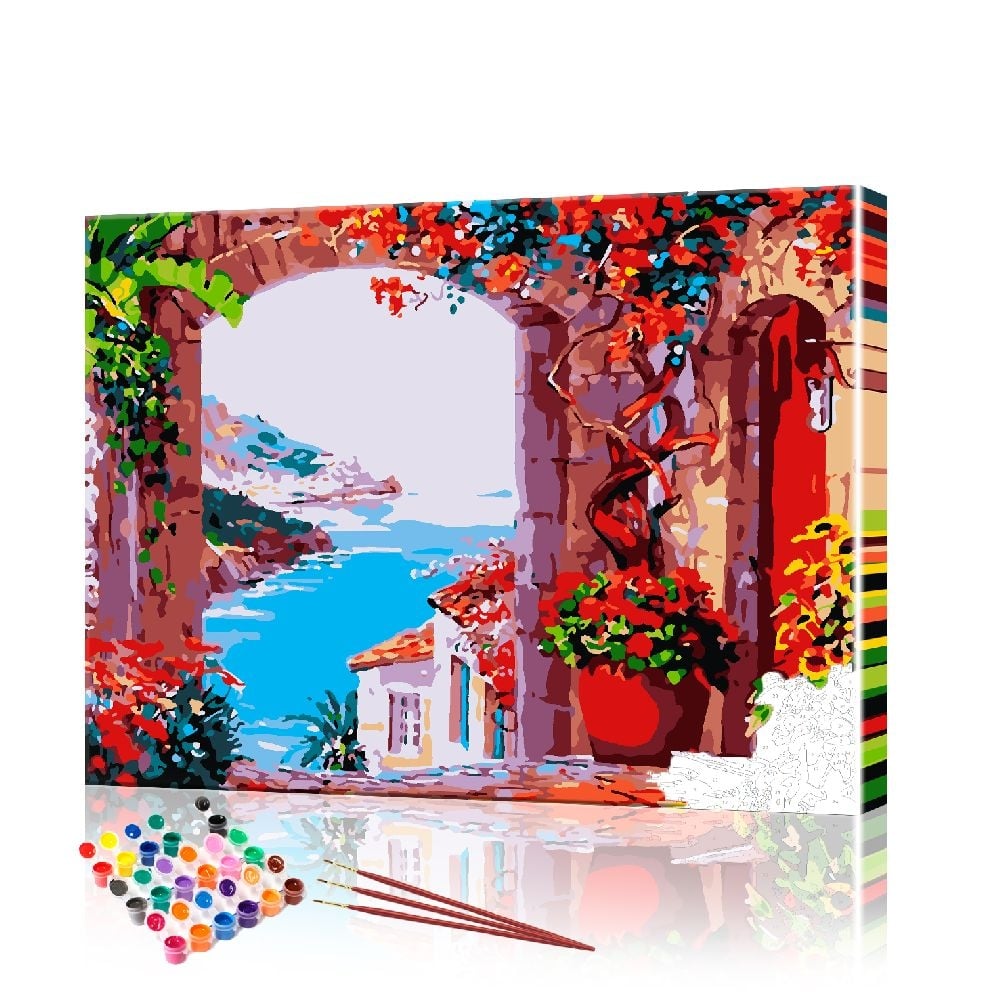 Картина по номерам ArtSale Арка на море PBN0747 40х50 см
