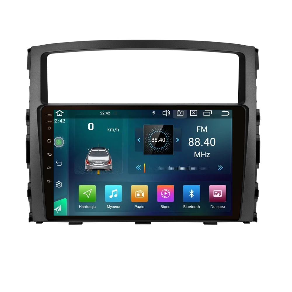 Магнитола штатная CYCLONE C9-007 DSP Carplay 4/64 GB 4G для Mitsubishi Pajero 2007-2021 г. (AR-81422)