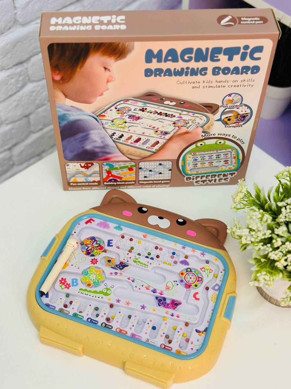 Игрушка развивающая Монтессори Доска с шариками с магнитной ручкой с 3 лет (2795382754) - фото 2 Игрушка развивающая Монтессори Доска с шариками с магнитной ручкой с 3 лет (2795382754) - фото 2