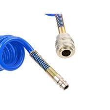 Шланг компресора пневматичний GeKo 10bar спіральний PU поліуретановий 5/8 мм 5 м (G02965) - фото 2 Шланг компресора пневматичний GeKo 10bar спіральний PU поліуретановий 5/8 мм 5 м (G02965) - фото 2