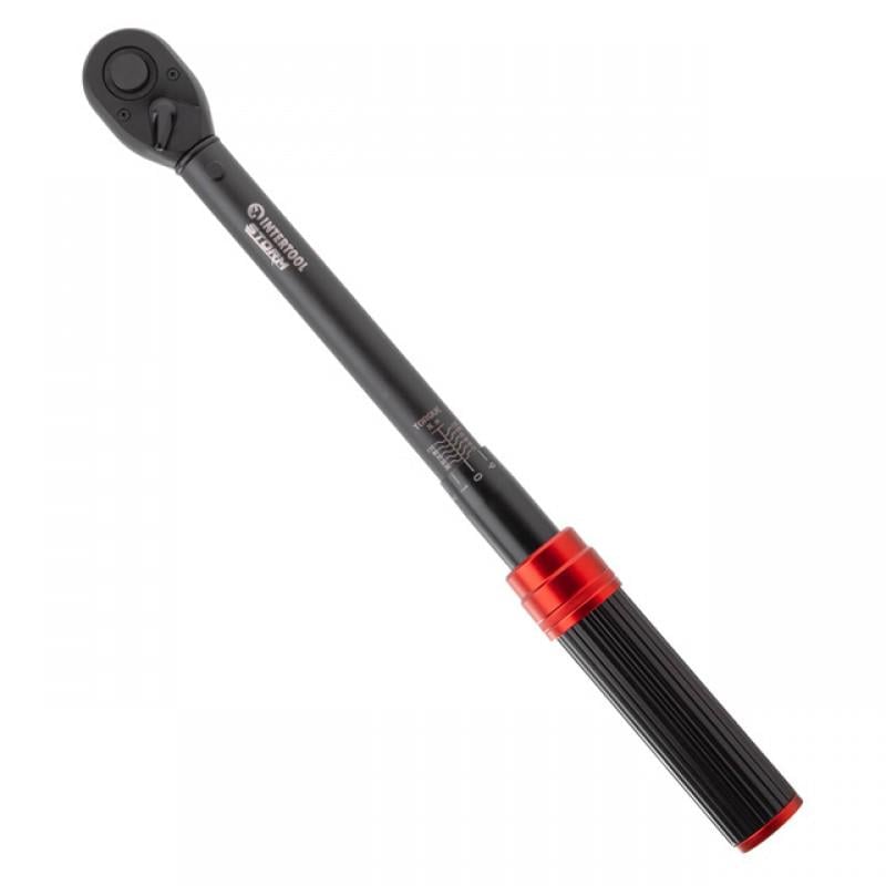 Ключ динамометричний Intertool STORM XT-9025 1/2 20-120 Нм 72 зуби у кейсі (PH01025)