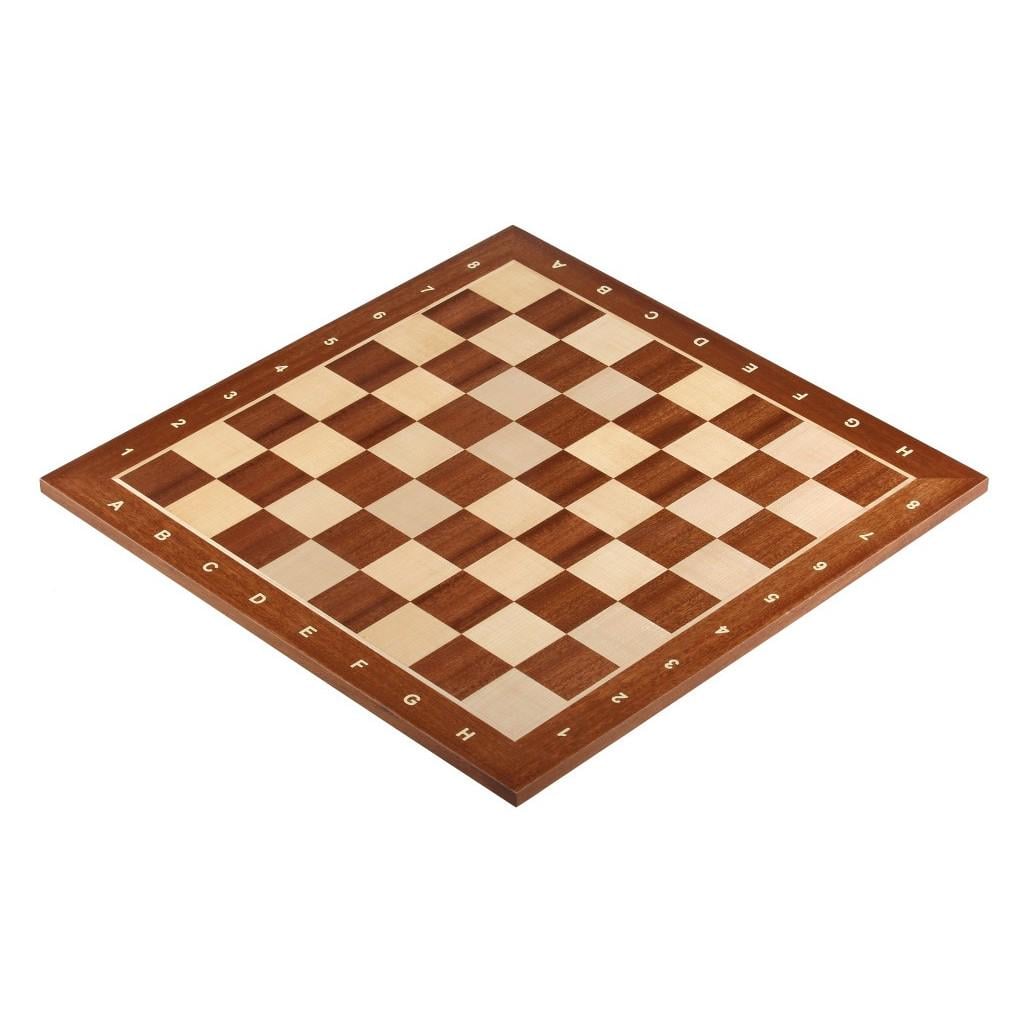 Доска шахматная Sapele №5 нескладная с обозначениями 48х48 см