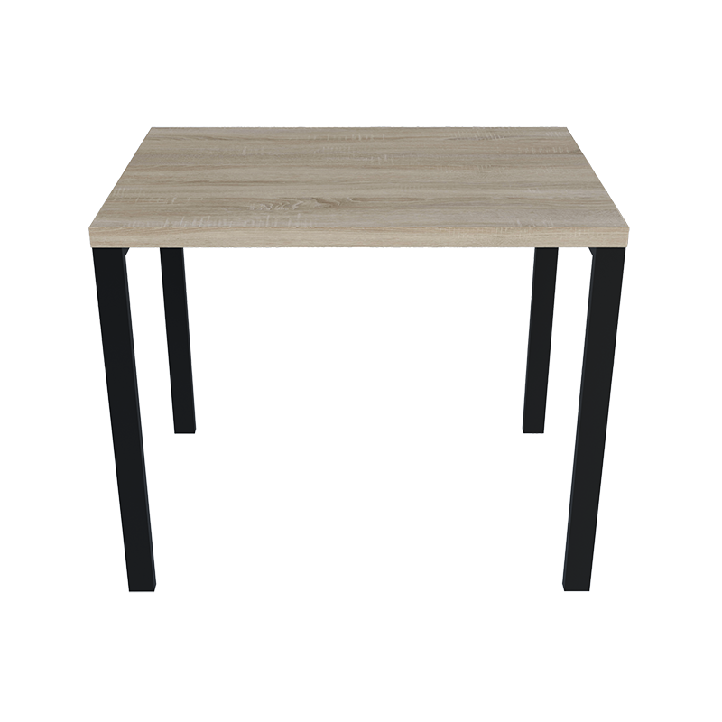 Стол кухонный SIMPLE из ДСП металлический в Loft стиле 90х75х65 см Дуб сонома/Черный мет (000086694) Стол кухонный SIMPLE из ДСП металлический в Loft стиле 90х75х65 см Дуб сонома/Черный мет (000086694)