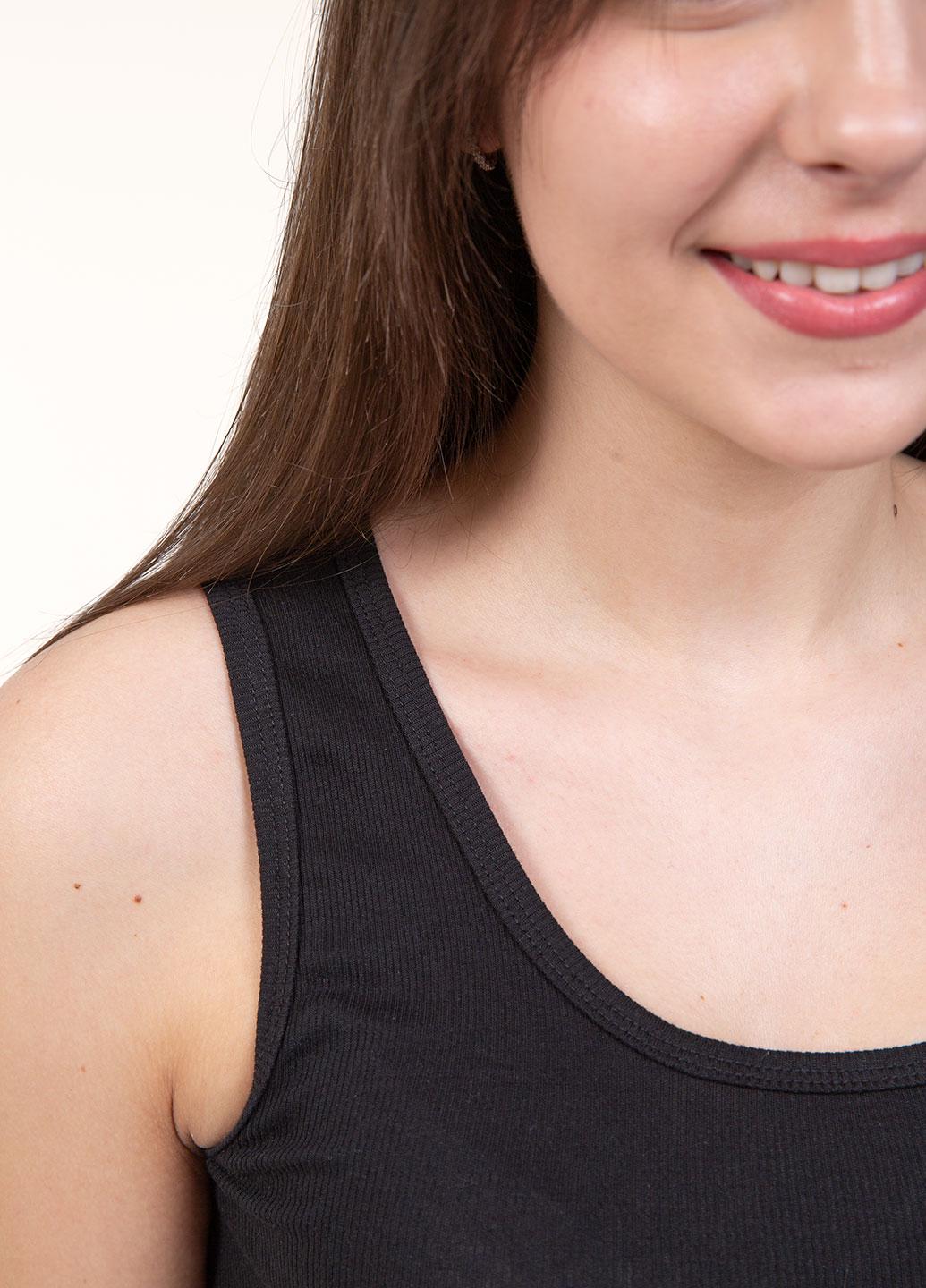 Майка женская Наталюкс L Черный (3321283290941) - фото 4 Майка женская Наталюкс L Черный (3321283290941) - фото 4