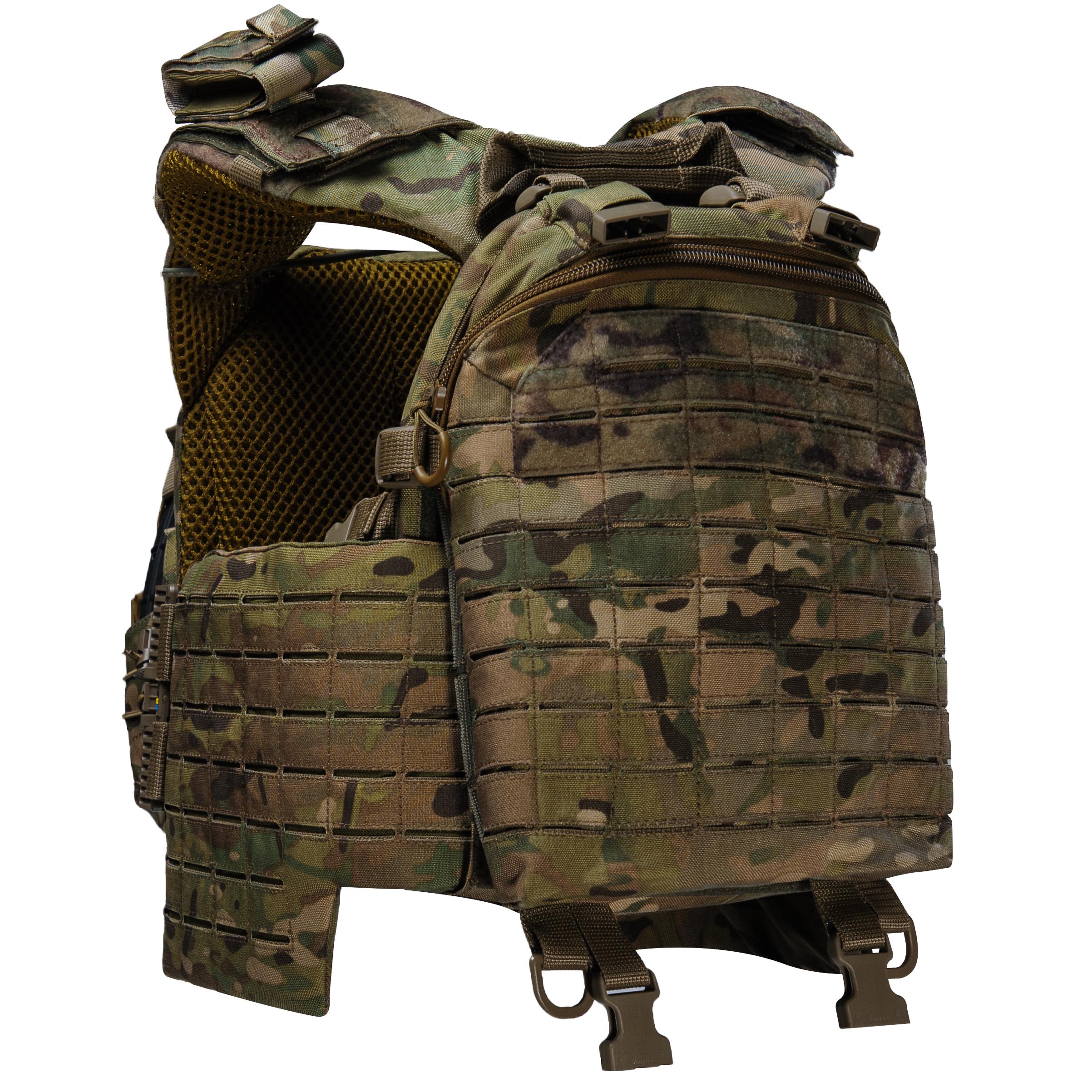 Плитоноска BOGUNKA PRO з системою швидкого скидання 3 підсумки під АК та турнікет Мутьтикам - фото 4