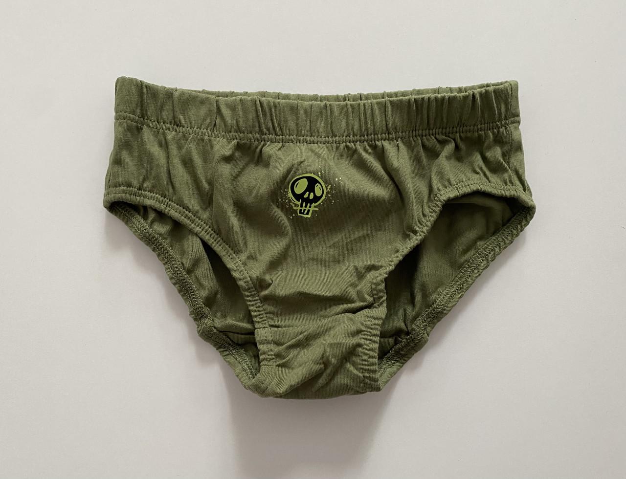 Труси-плавки на хлопчика з принтом черепа-skull Primark 170 см на 16-18 років Хакі (2614451056)