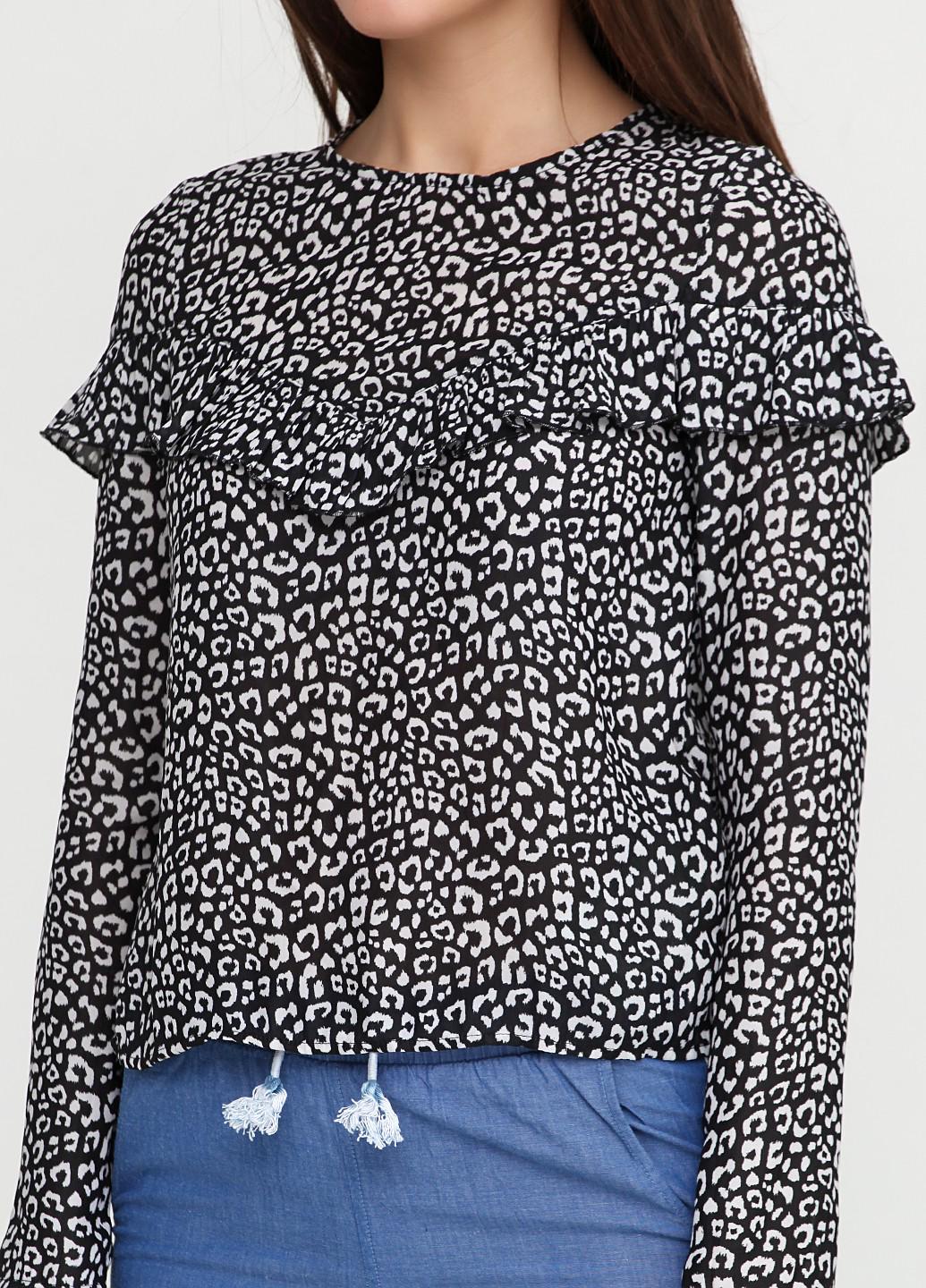 Блуза р. 38 Біло-чорний (4967155ral)