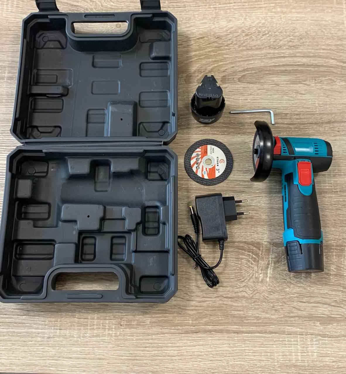 Болгарка аккумуляторная 12V в чемодане/2 аккумулятора W-153-7 (234575225) - фото 4 Болгарка аккумуляторная 12V в чемодане/2 аккумулятора W-153-7 (234575225) - фото 4