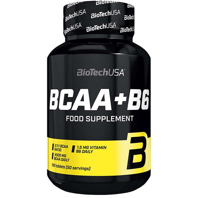 Амінокислоти BioTech BCAA +B6 100 таблеток