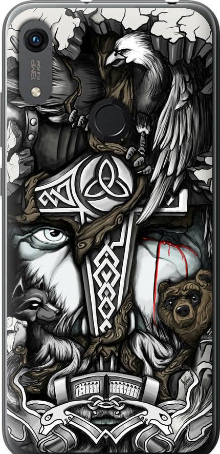 Чехол на Huawei Honor 8A Тату Викинг (4098t-1635-42517)