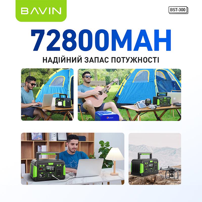 Зарядний пристрій BAVIN BST-300 300 Вт 269 Вт/год Black/Green (BST-300-BGR) - фото 4