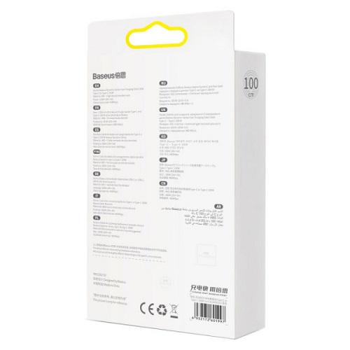 Кабель Baseus USB 2.0 Type-C M-M CALD000203 1 м 20V/5A 100W Dynamic Series Синий (11011729) - фото 5