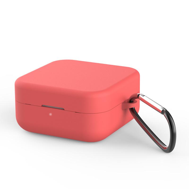 Чехол для наушников-гарнитуры Xiaomi Air 2 SE Mi True Wireless Bluetooth Earphones Headset силиконовый с фиксатором Красный (238405)