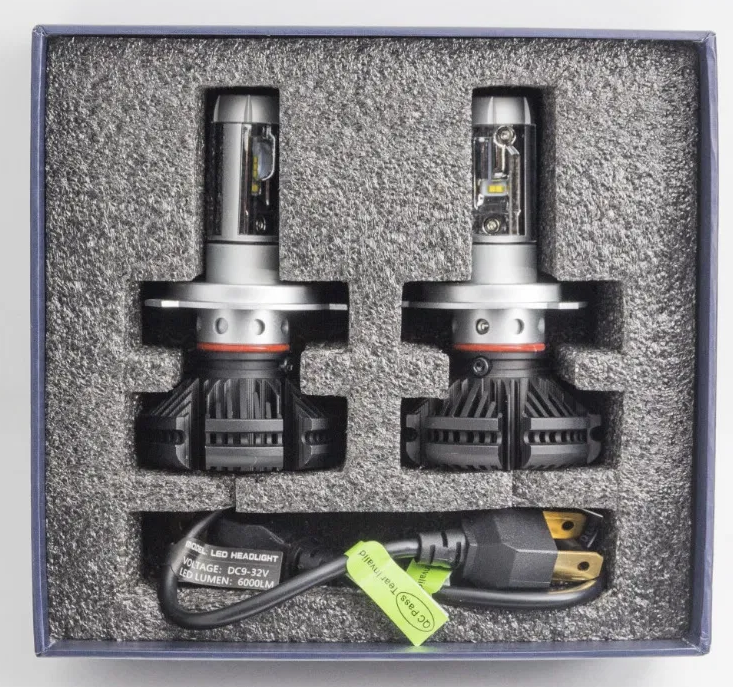 Автомобільні лампи HEADLIGHT X3 H7 8000K 6000 Lm (00167) - фото 6