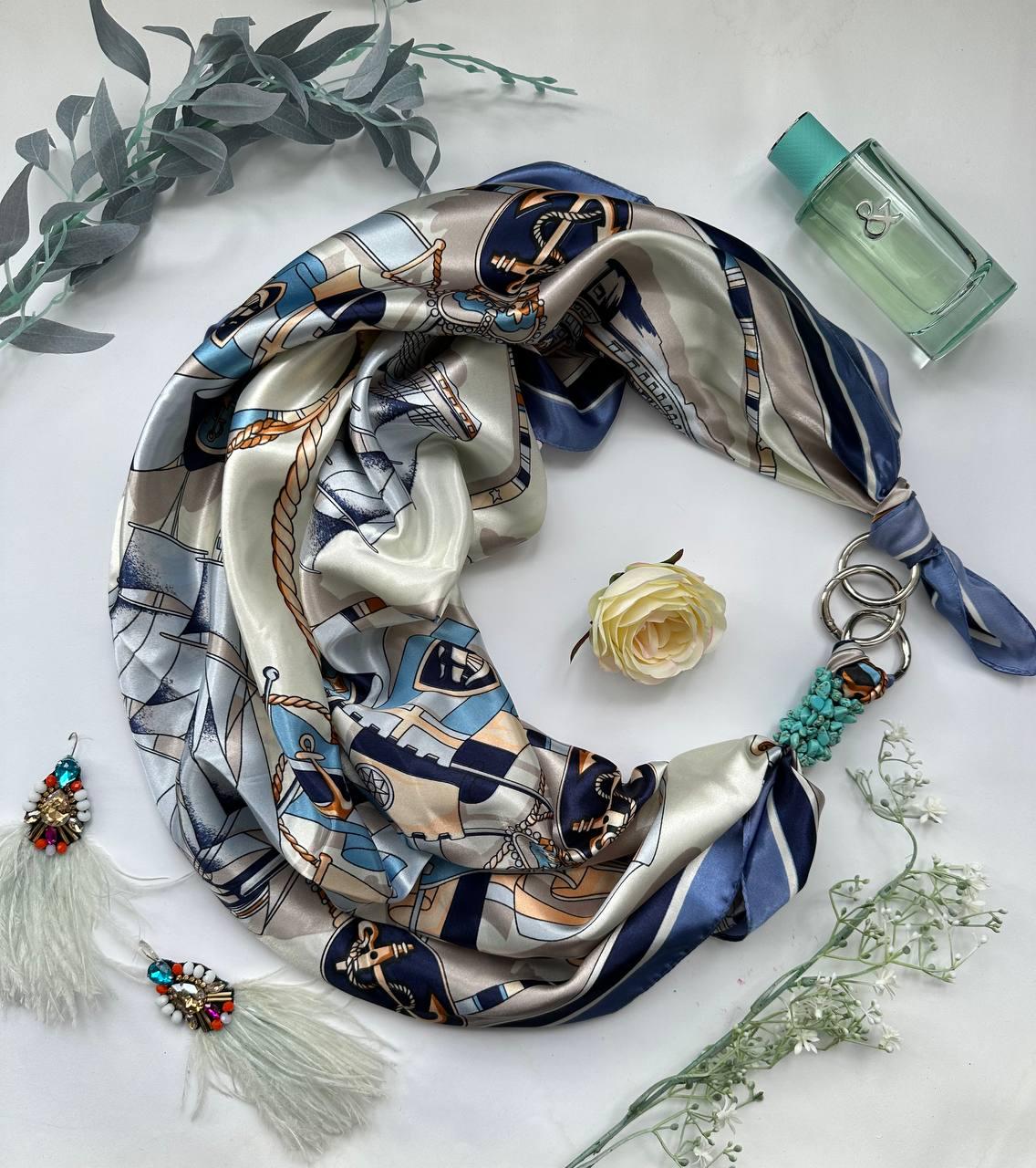 Платок дизайнерский My Scarf Морской вояж (15429305)