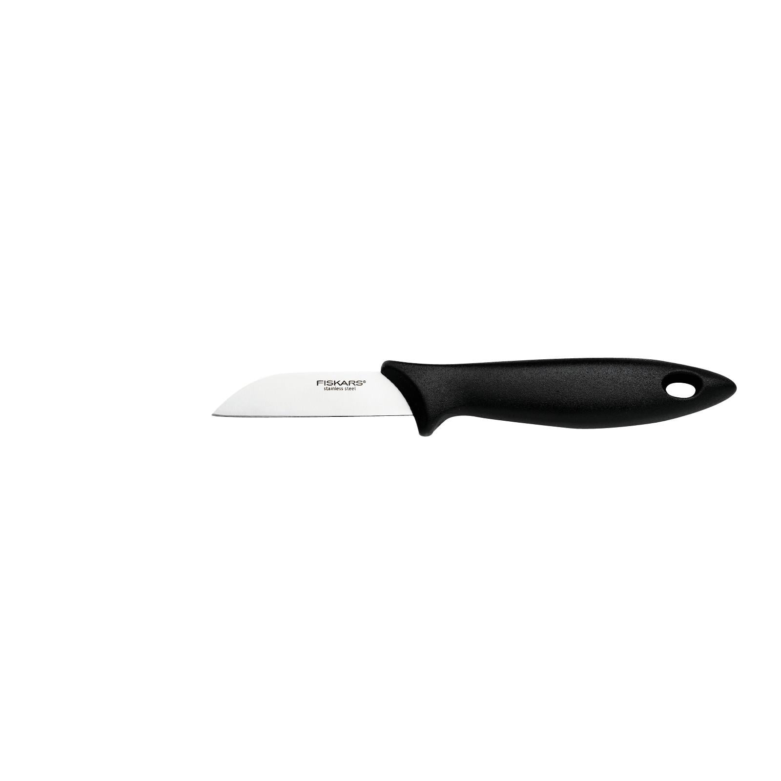 Кухонный нож Fiskars Essential для чистки овощей 7 см Black (1065580)