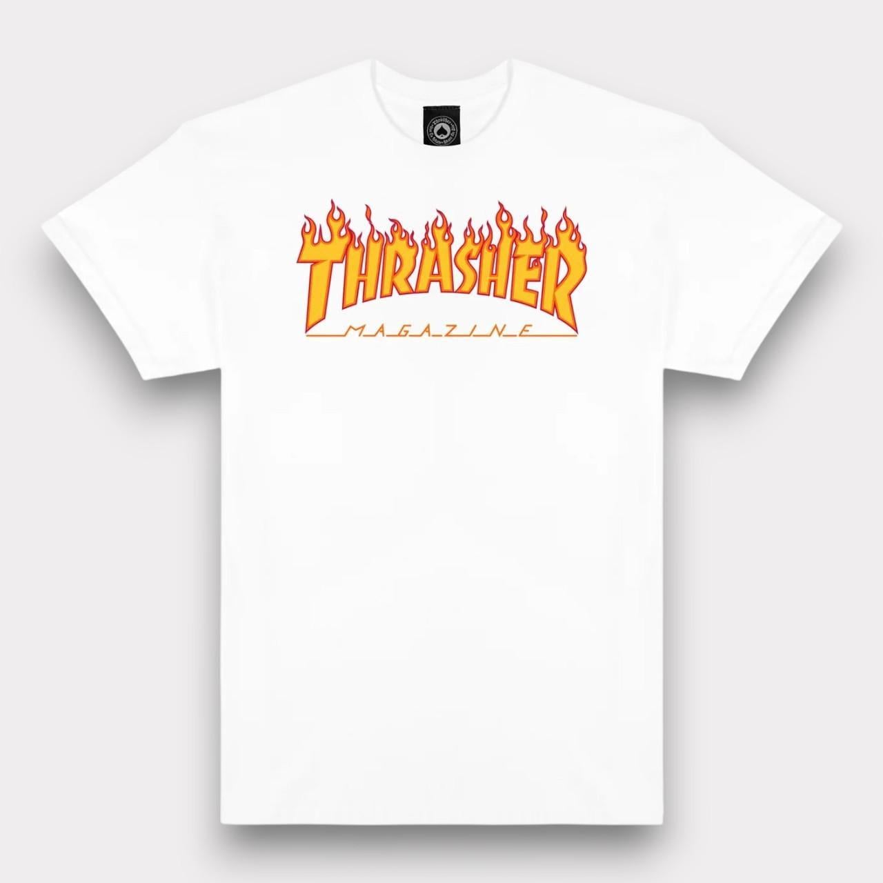 Футболка LOYS Thrasher Flame S White (FT226-S)