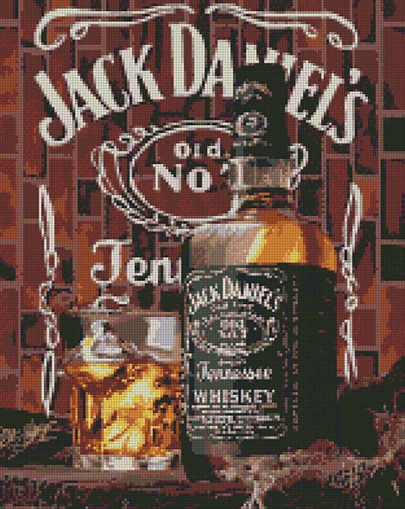 Алмазная мозаика Идейка Старый добрый Джек Дениелс 40x50 см (AM6061)