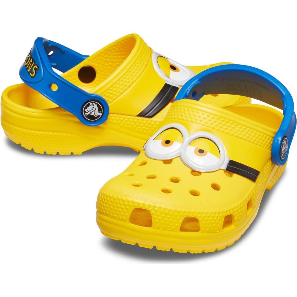 Крокси-сабо для хлопчиків Crocs Fun Lab I AM Minions Clog Kids р. 32/33 Жовтий (22528)