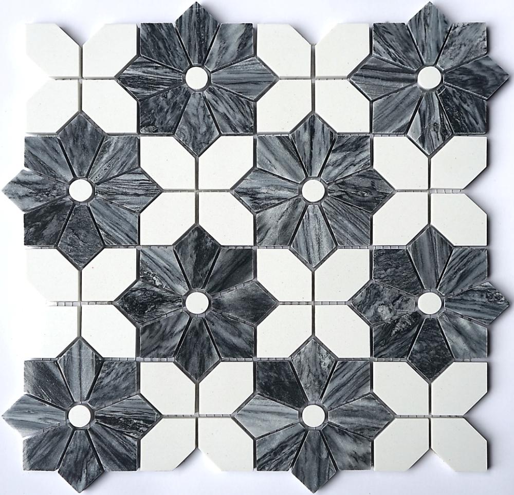 Мозаика мраморная Mozaico de Lux CL-MOS CCLAYRK25003 (004551)