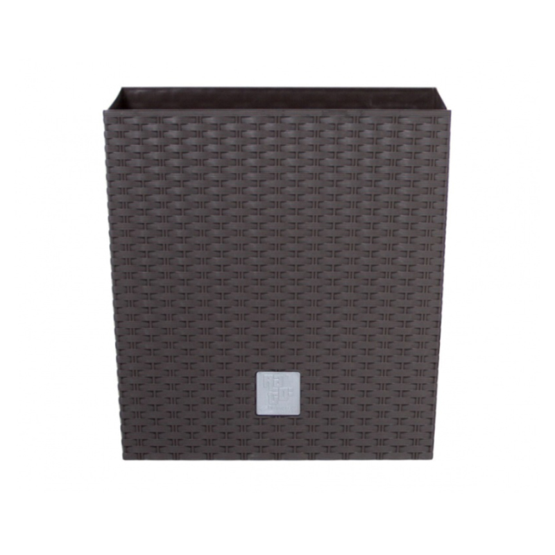 Горшок для цветов Prosperplast Rato со вставкой 2в1 Н-22,8 см Коричневый (70893-440)