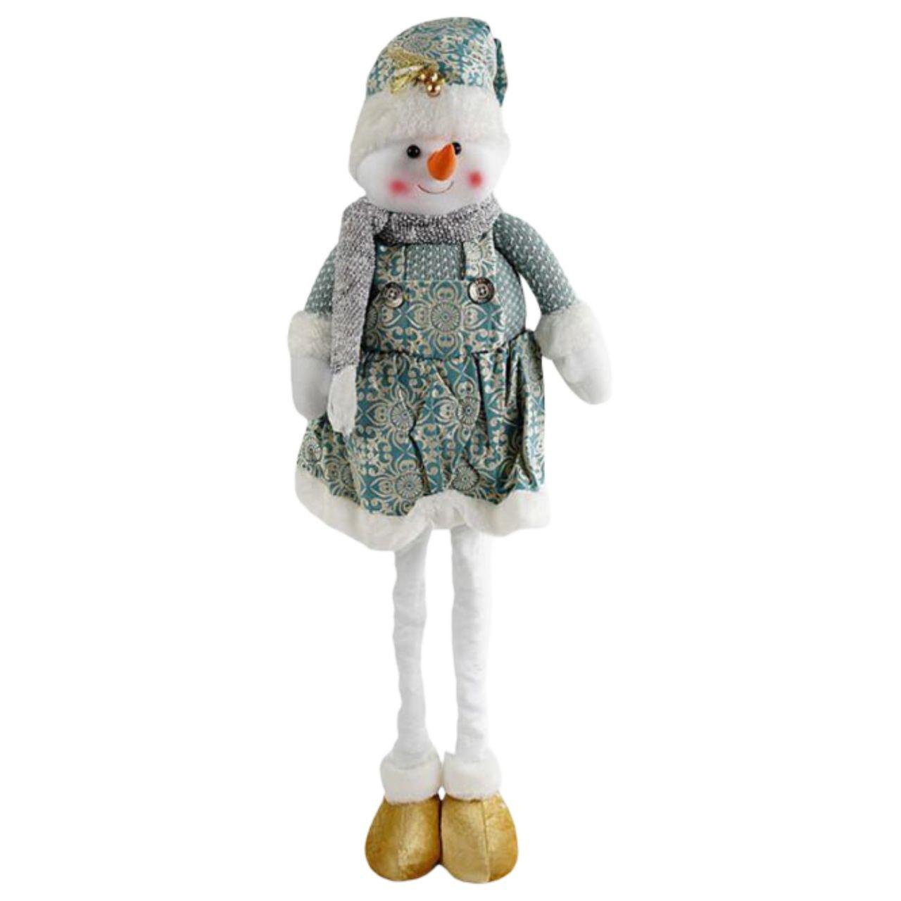 Новогодняя декоративная игрушка Снеговик C 67890-2 с телескопическими ножками