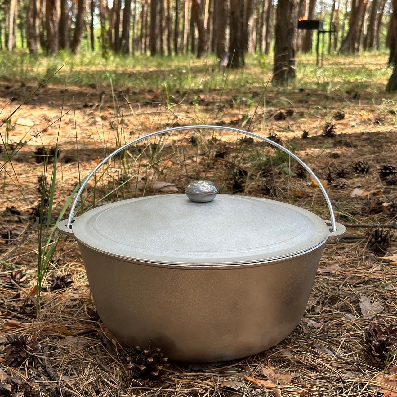 Котел КТА-08 алюмінієвий з дужкою та кришкою 8 л 36х30х20 см (12-008-1)