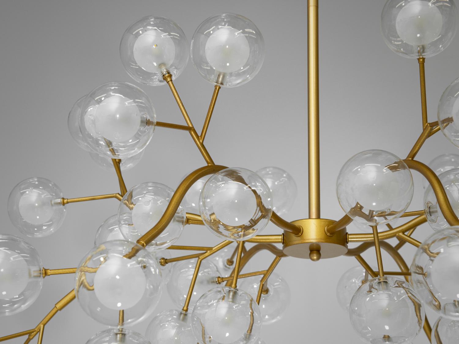 Люстра подвесная Светлячок 54 ламп Золотой (886-54B GD) - фото 3 Люстра подвесная Светлячок 54 ламп Золотой (886-54B GD) - фото 3