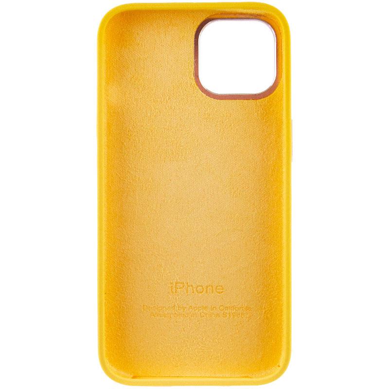 Противоударный чехол Silicone Case Metal Buttons (AA) для Apple iPhone 12 Pro Max (6.7") Желтый / Sunglow - фото 4