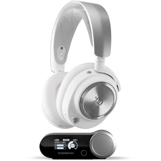 Наушники геймерские SteelSeries Arctis Nova Pro Wireless Bluetooth 5.0 12 м Белый (607391)